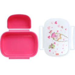 Kinder Set 400ml Edelstahl Trinkflasche und Brotbox, Pinky Queeny
