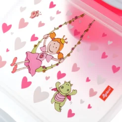 Kinder Set 400ml Edelstahl Trinkflasche und Brotbox, Pinky Queeny