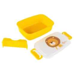 Kinder Set 250 ml Edelstahl-Trinkflasche und Brotbox, Löwe
