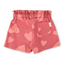 Kinder Shorts mit Herzchen Print, rosarot