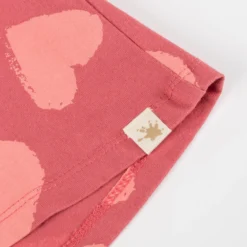 Kinder Shorts mit Herzchen Print, rosarot