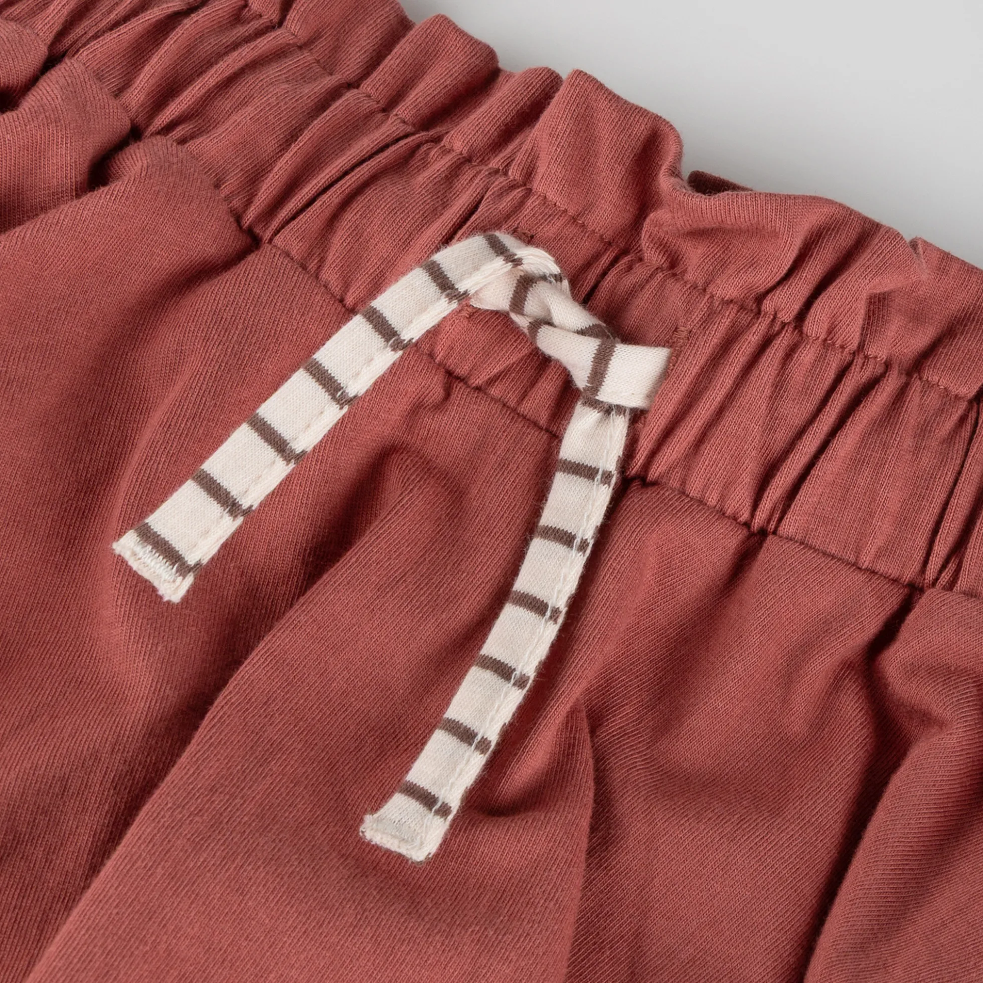 Kinder Sommer Rock mit rosa Prints Savanne, rotbraun