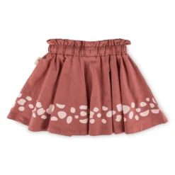 Kinder Sommer Rock mit rosa Prints Savanne, rotbraun