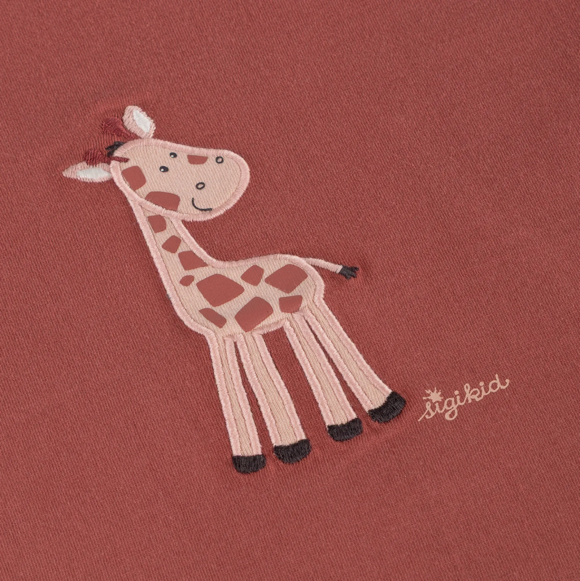 Kinder Sommer Top Giraffe, rotbraun