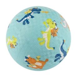 Kinder Spielball Drachen hellblau 17 cm