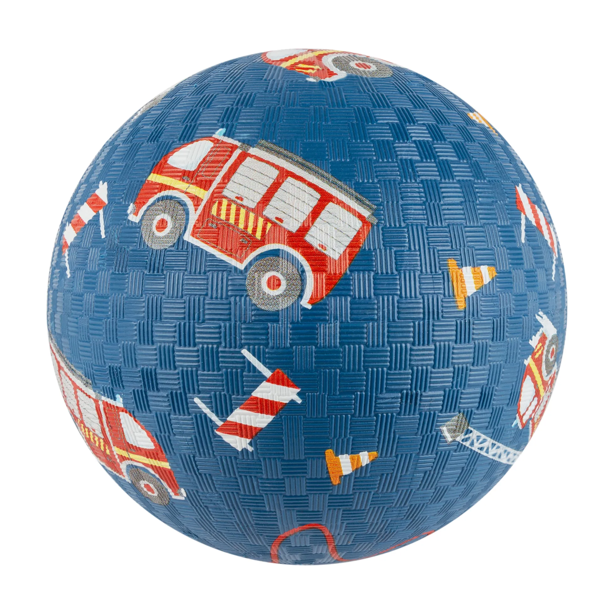 Kinder Spielball Feuerwehr blau, 17 cm
