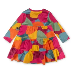 Kinder Stufenkleid, bunt bedruckt