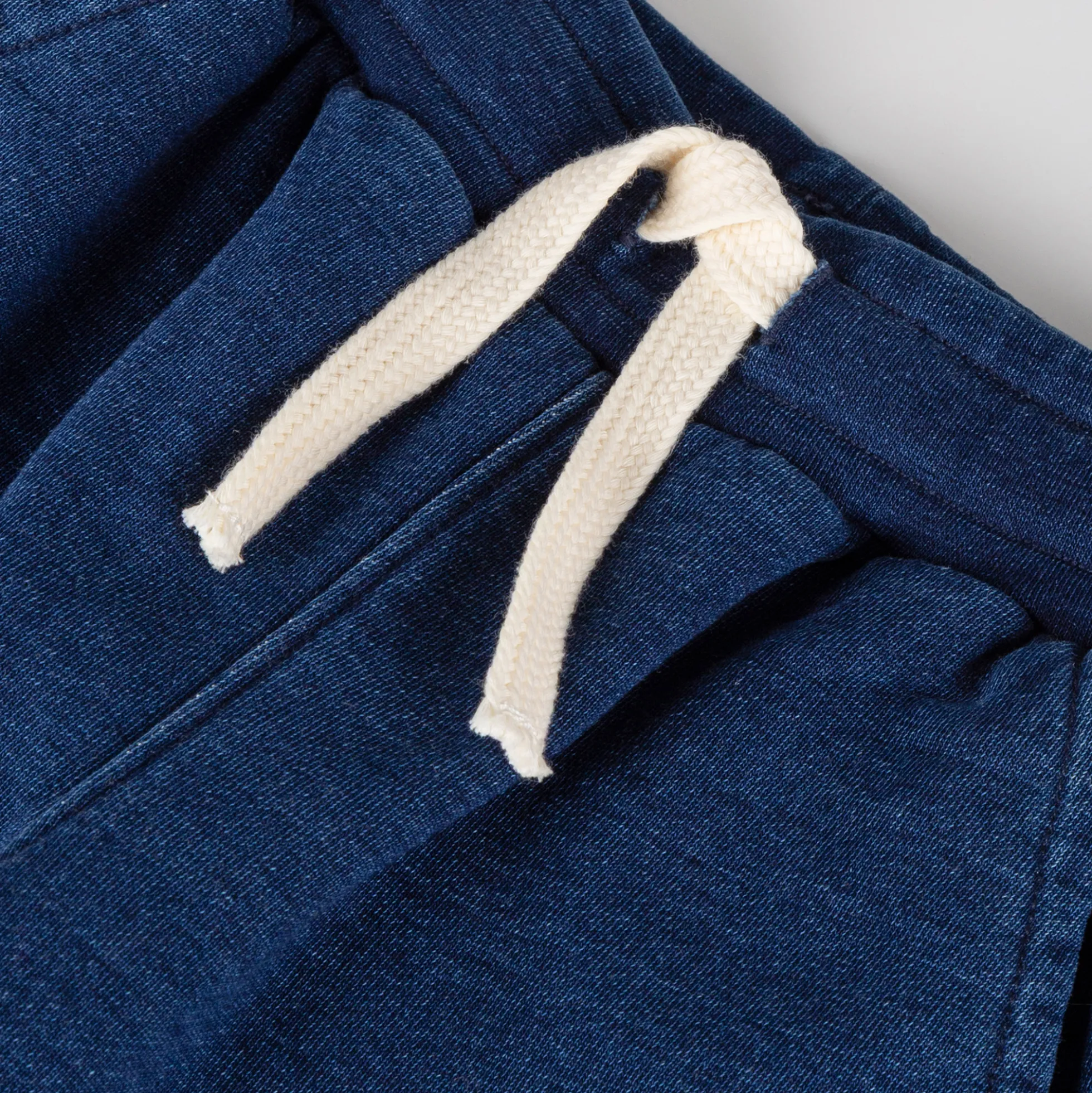 Kinder Sweathose Denim Optik Klecks, dunkelblau