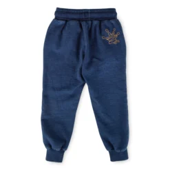Kinder Sweathose Denim Optik Klecks, dunkelblau