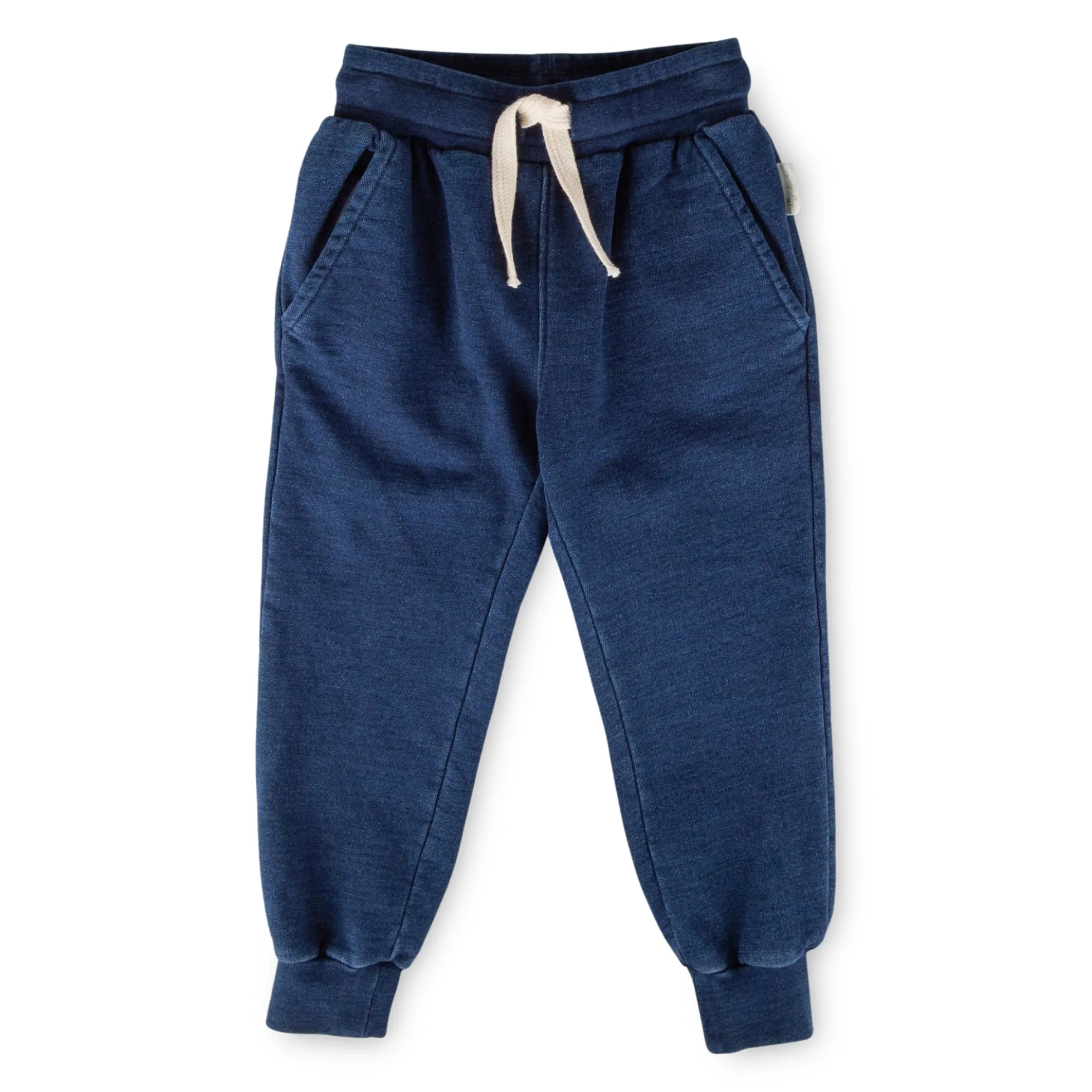 Kinder Sweathose Denim Optik Klecks, dunkelblau