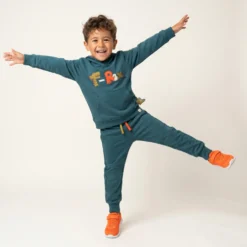 Kinder Sweathose mit Seitentaschen, Dino Fun
