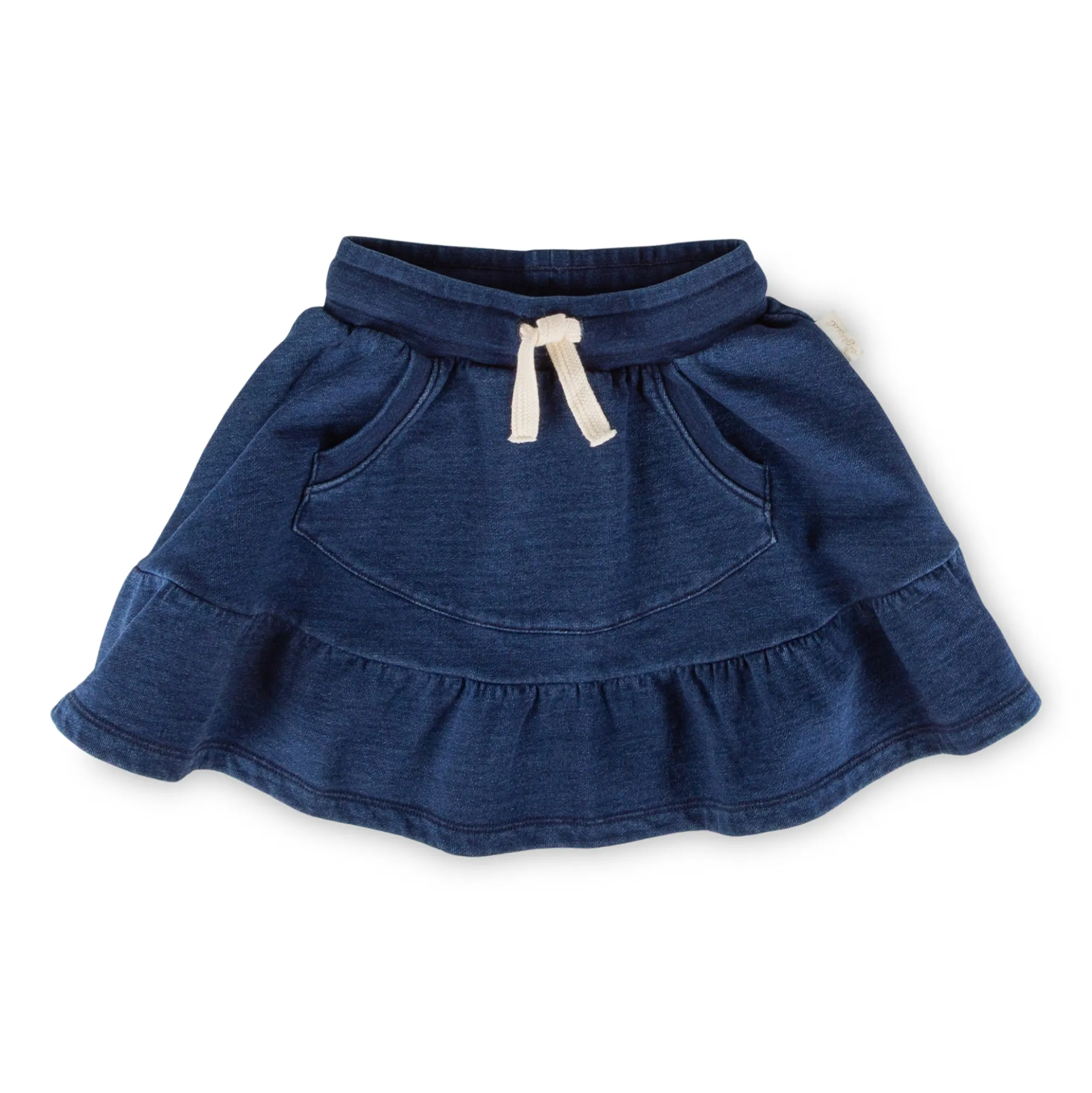 Kinder Sweatrock Denim Optik Klecks , dunkelblau