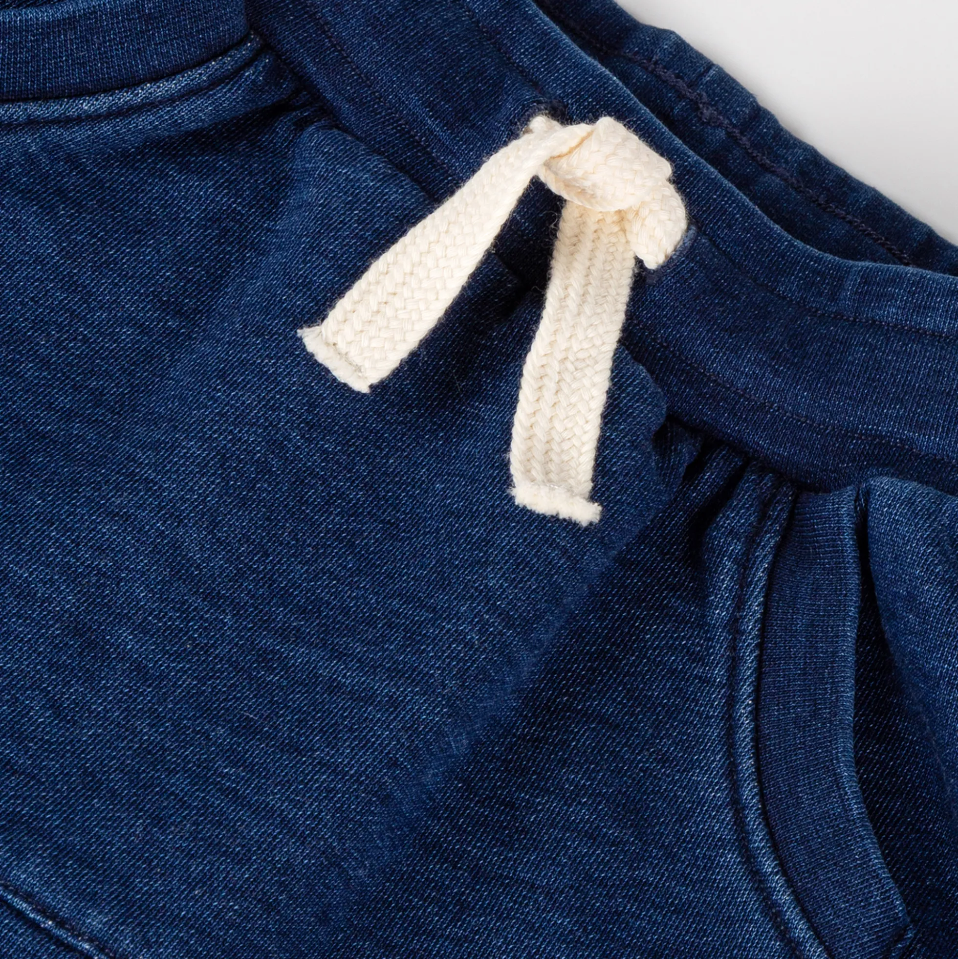 Kinder Sweatrock Denim Optik Klecks , dunkelblau