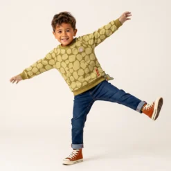 Kinder Sweatshirt mit Fronttasche, Dino Fun