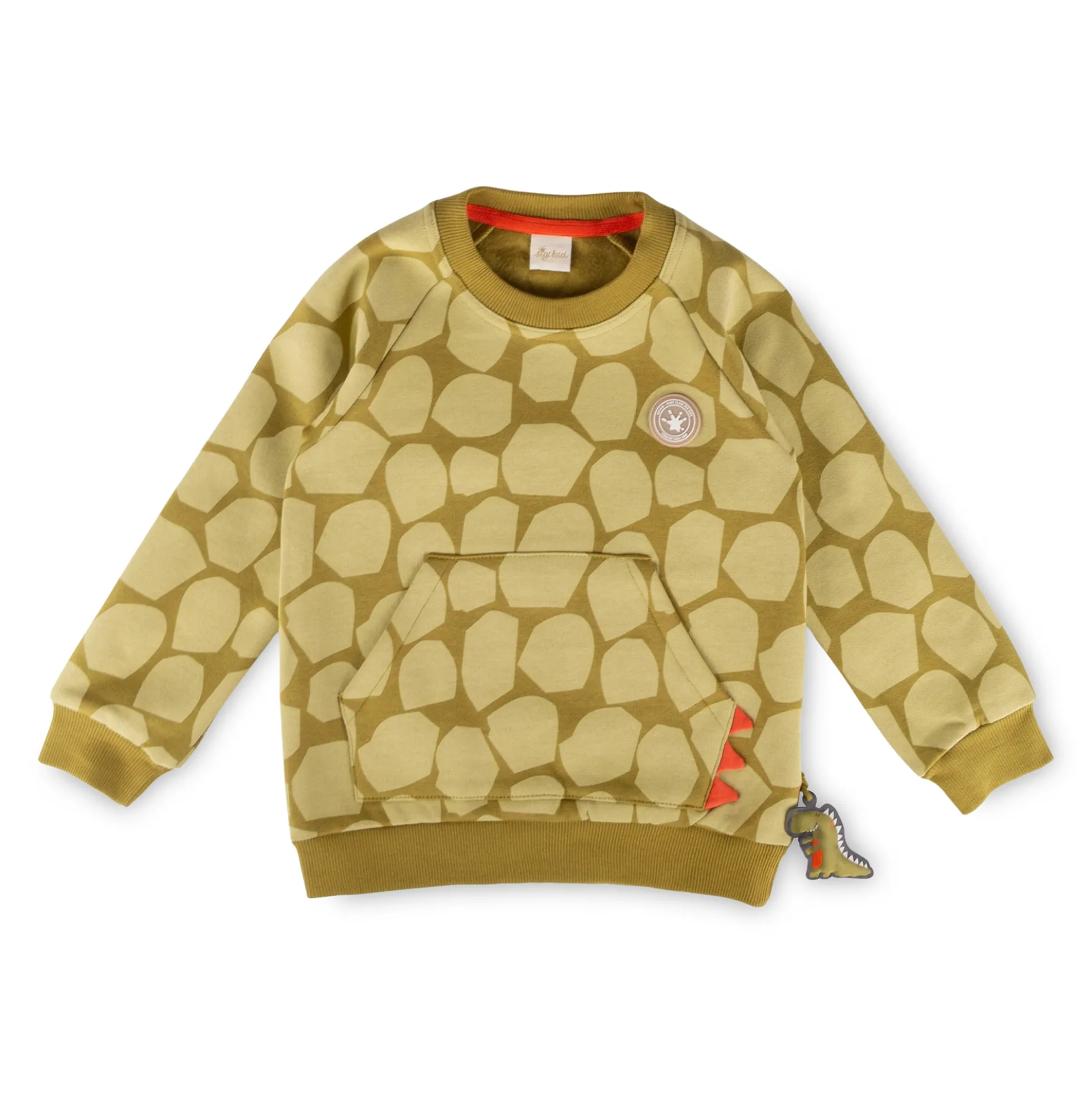 Kinder Sweatshirt mit Fronttasche, Dino Fun