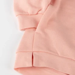 Kinder Sweatshirt mit Vogel Motiv und Taschen, rosa