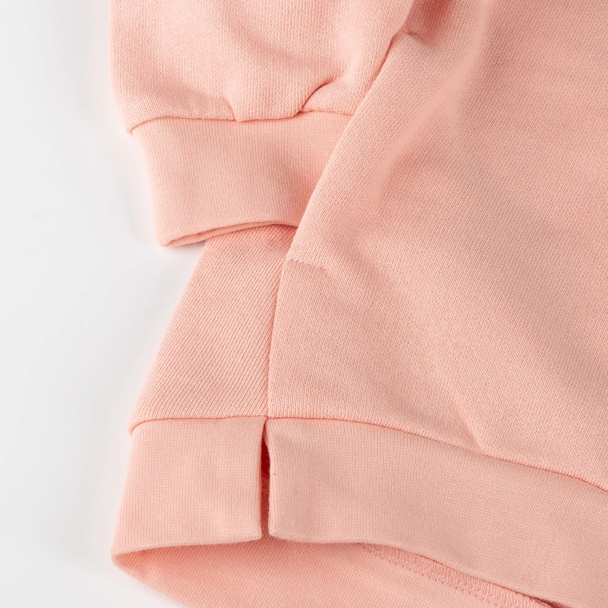 Kinder Sweatshirt mit Vogel Motiv und Taschen, rosa