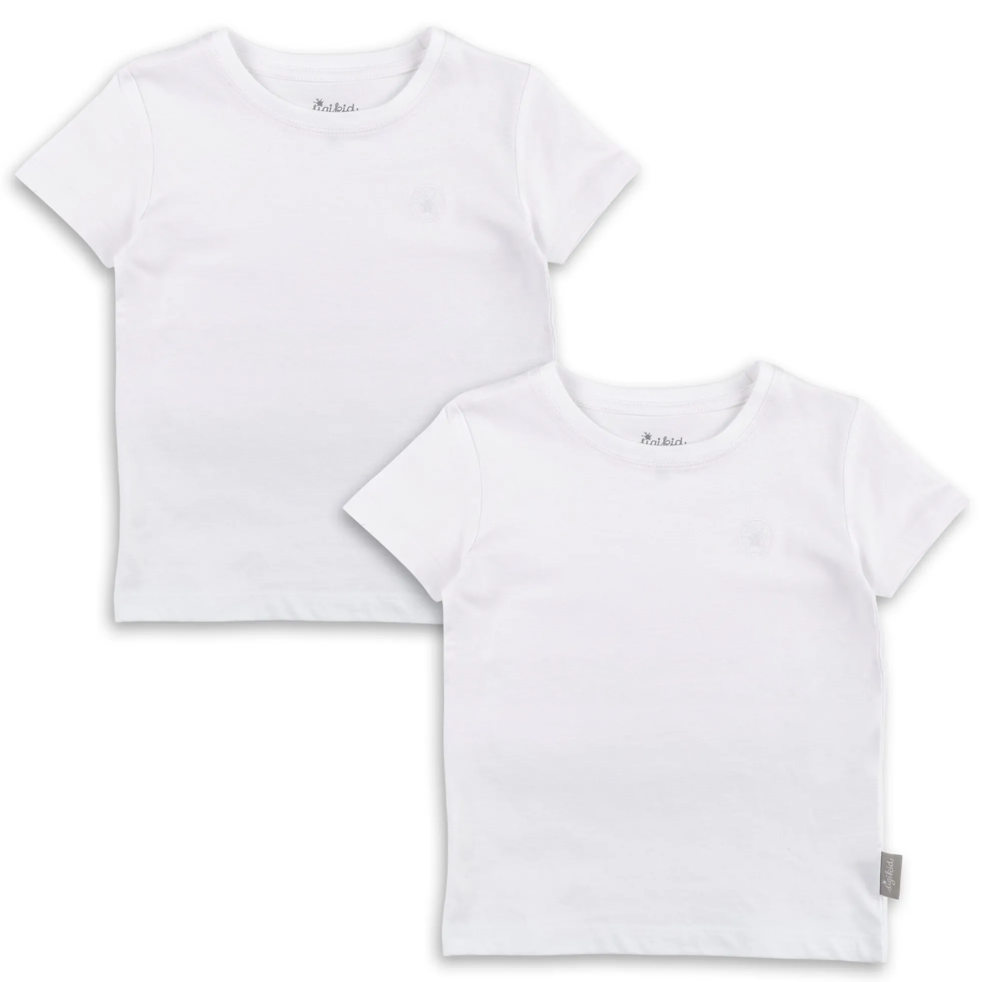 Kinder T-Shirt im 2er Pack, weiß