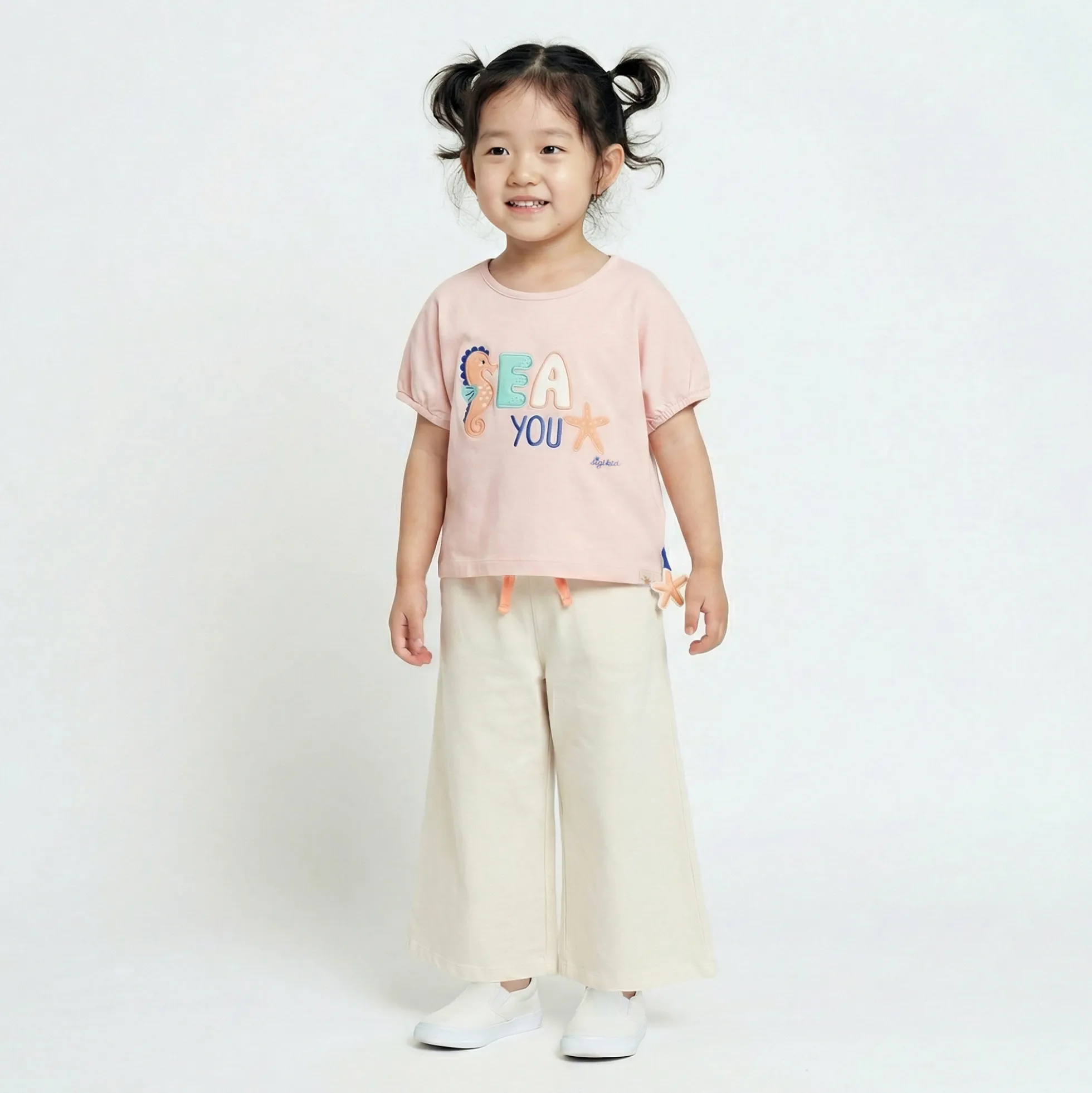 Kinder T-Shirt Seepferdchen, rosa