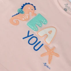 Kinder T-Shirt Seepferdchen, rosa