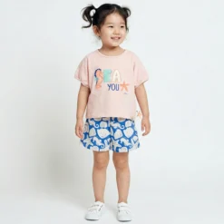 Kinder T-Shirt Seepferdchen, rosa