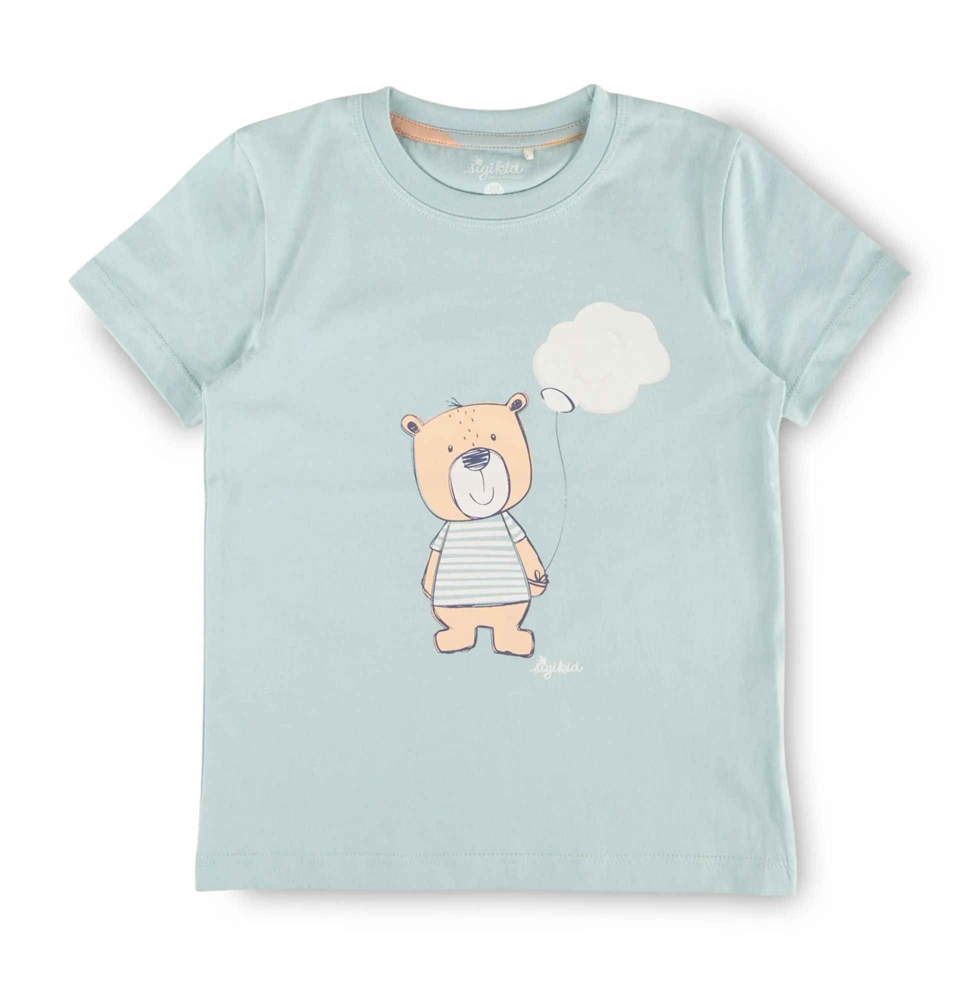 Kurzer Kinder Pyjama Bär, hellblau