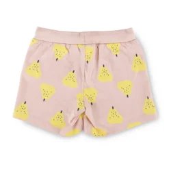 Kurzer Kinder Pyjama Früchtchen, pastellblau/rosa