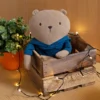 Kuschel Biberbär Mister O'Lui, blauer Hoody