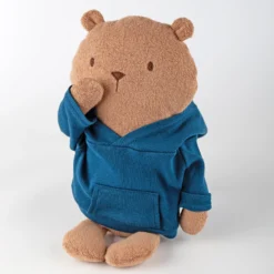 Kuschel Biberbär Mister O'Lui, blauer Hoody