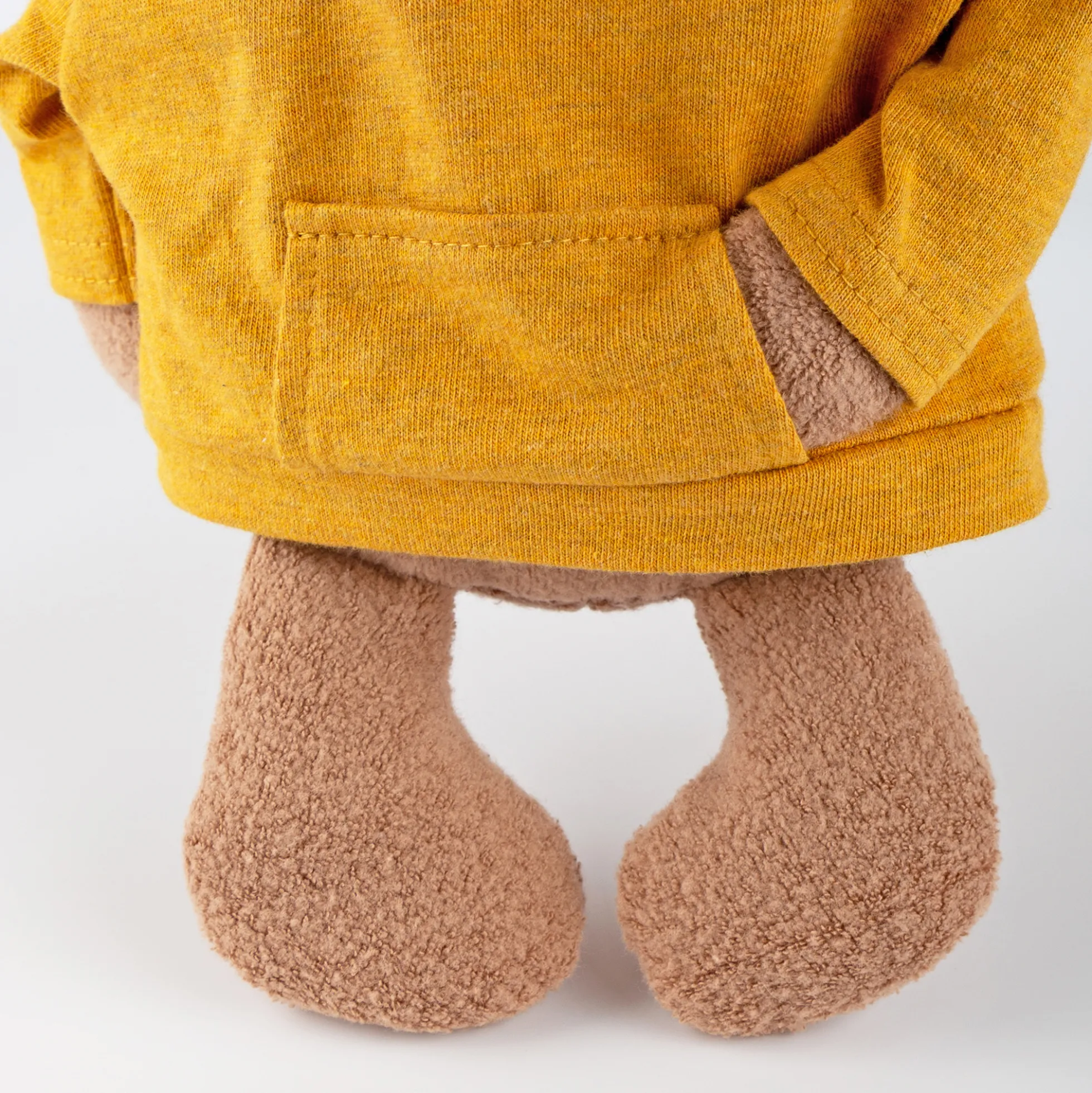 Kuscheltier Biberbär Mister O'Lui, gelber Hoody