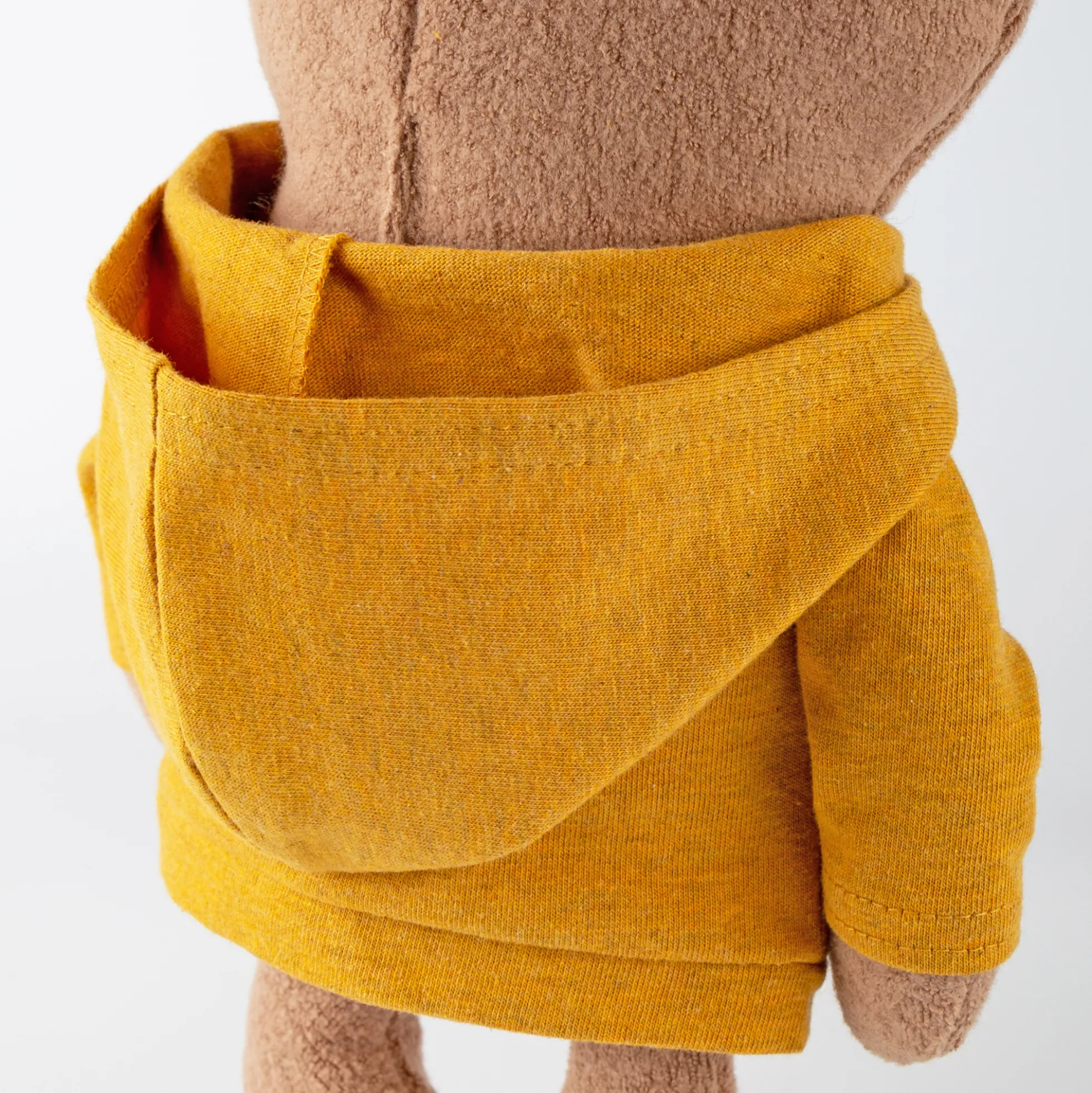 Kuscheltier Biberbär Mister O'Lui, gelber Hoody