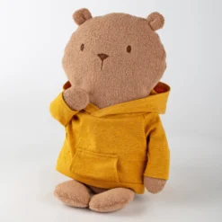 Kuscheltier Biberbär Mister O'Lui, gelber Hoody
