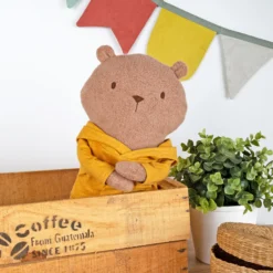 Kuscheltier Biberbär Mister O'Lui, gelber Hoody