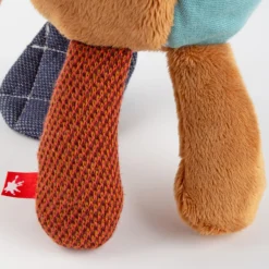 Kuscheltier Biber mit kleiner Tasche, Patchwork Sweety