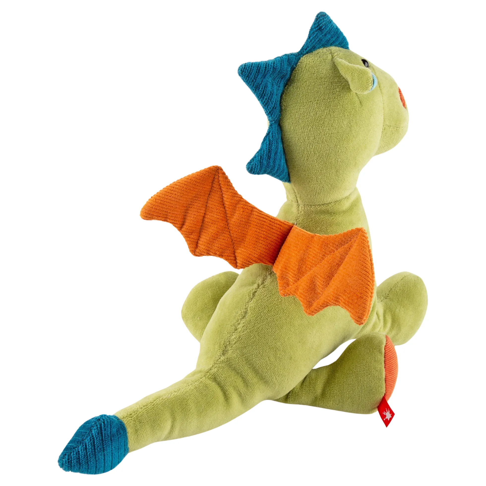 Kuscheltier Drache grün, Patchwork Sweety