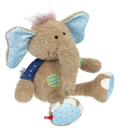 Kuscheltier Elefant blau, Patchwork Sweety