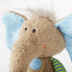 Kuscheltier Elefant blau, Patchwork Sweety