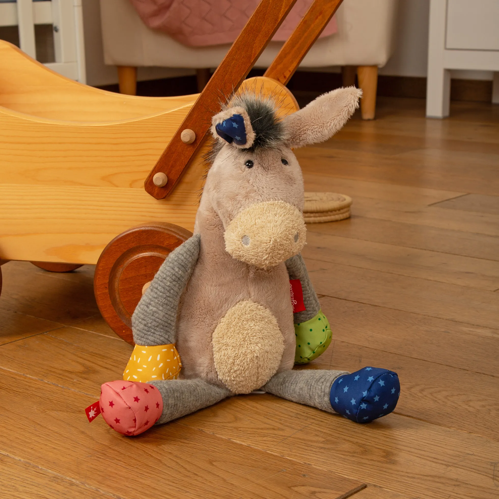 Kuscheltier Esel. Patchwork-Sweeties