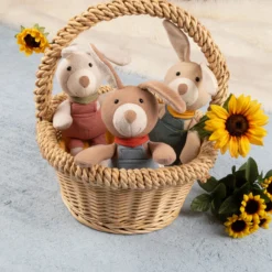 Kuscheltier Hase mit Latzhose, magohany