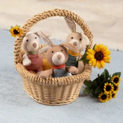 Kuscheltier Hase mit Latzhose, magohany