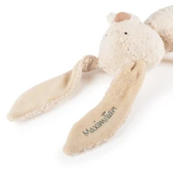 Kuscheltier Hase mit Namens-Stickerei, Bio-Baumwolle & Schurwolle, Pure Collection