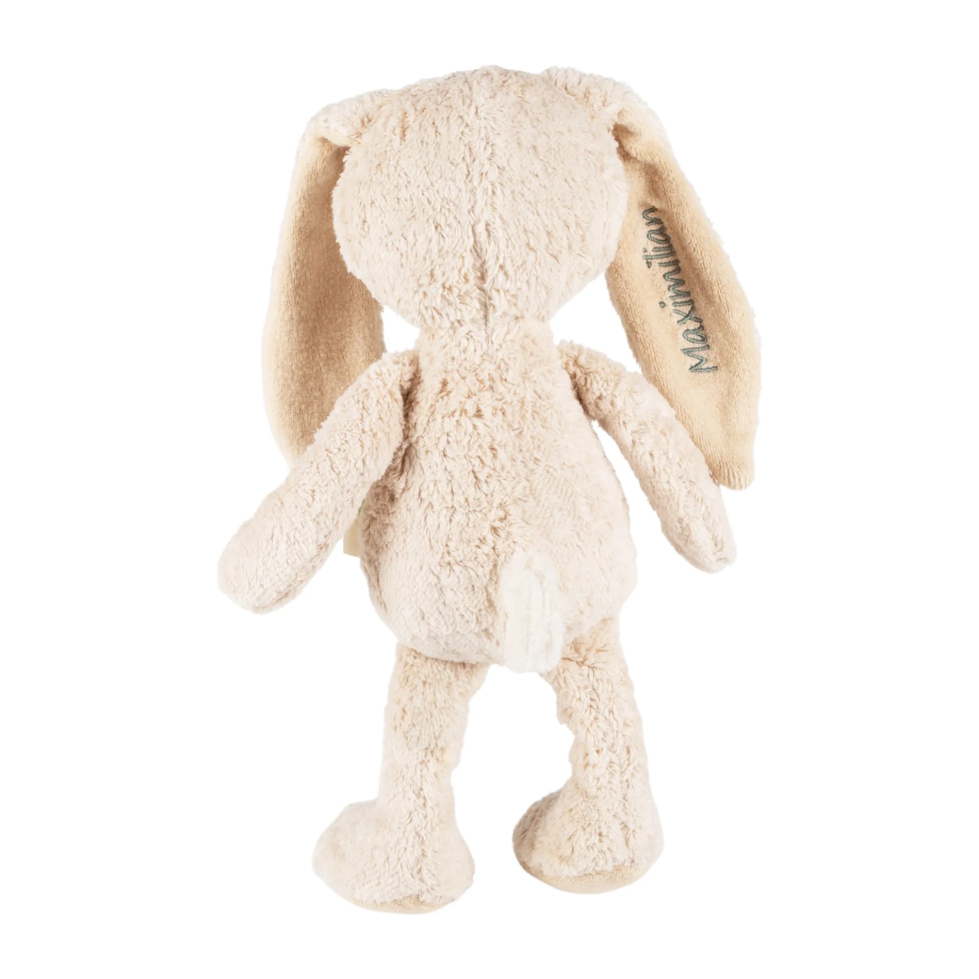 Kuscheltier Hase mit Namens-Stickerei, Bio-Baumwolle & Schurwolle, Pure Collection