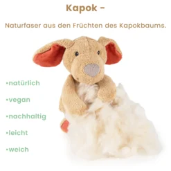 Kuscheltier Hund, Baumwolle & Kapok, Natural Friends