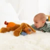 Kuscheltier Hund liegend, Patchwork Sweety