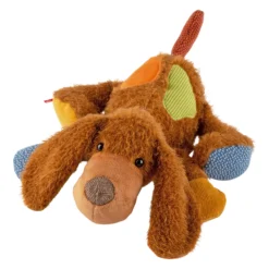 Kuscheltier Hund liegend, Patchwork Sweety
