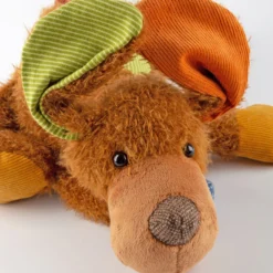 Kuscheltier Hund liegend, Patchwork Sweety