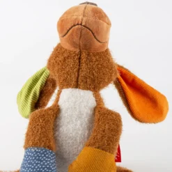 Kuscheltier Hund liegend, Patchwork Sweety