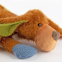 Kuscheltier Hund liegend, Patchwork Sweety