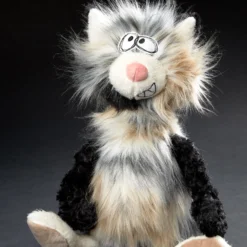 Kuscheltier Katze Kiez Mauz beige/schwarz, Beasts Town