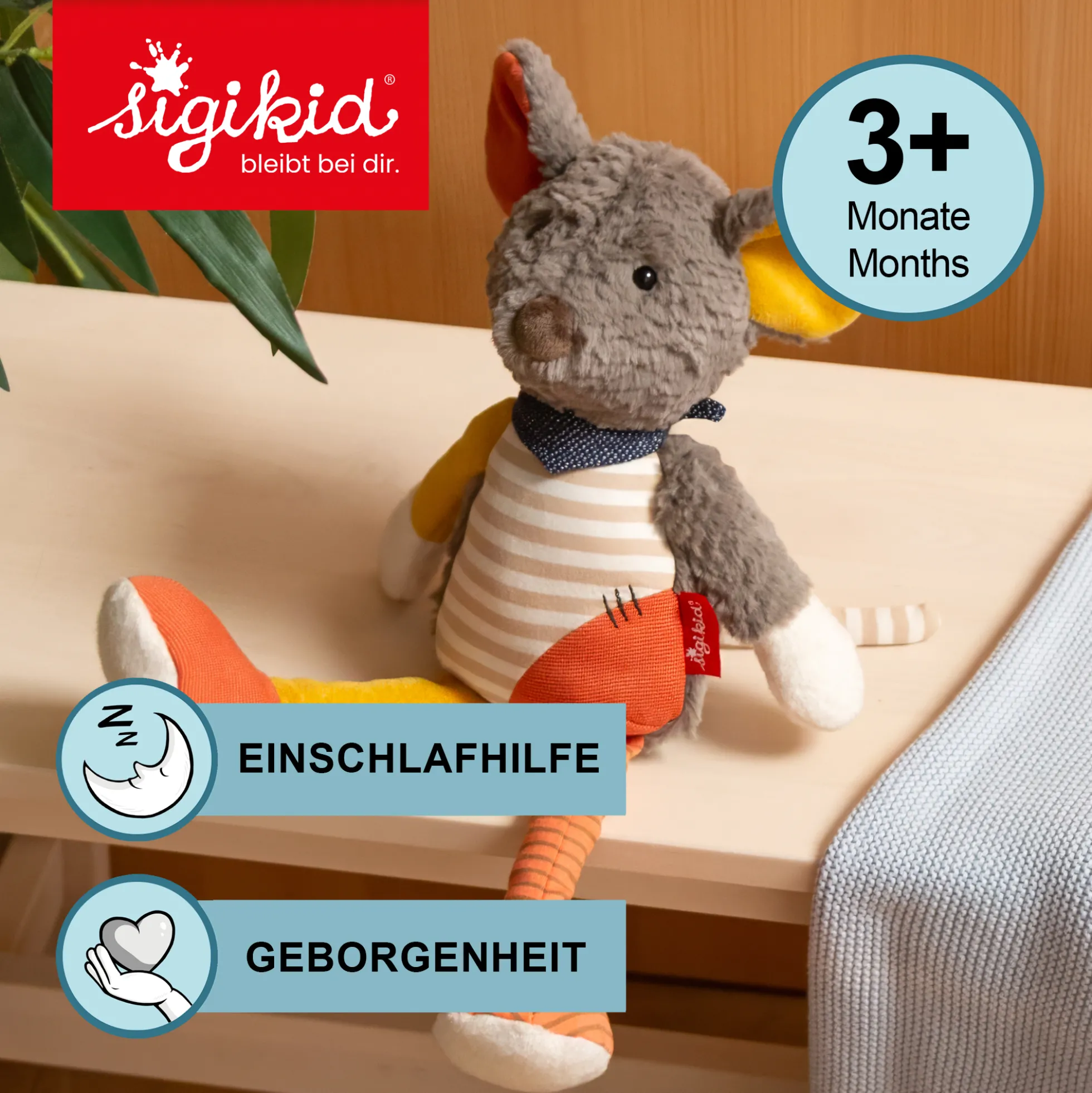 Kuscheltier Maus, Patchwork Sweety